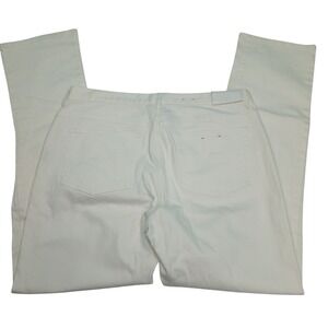 Chaps Denim Womens Straight Leg Jeans Off White Size 12 Cotton Stretch Pants